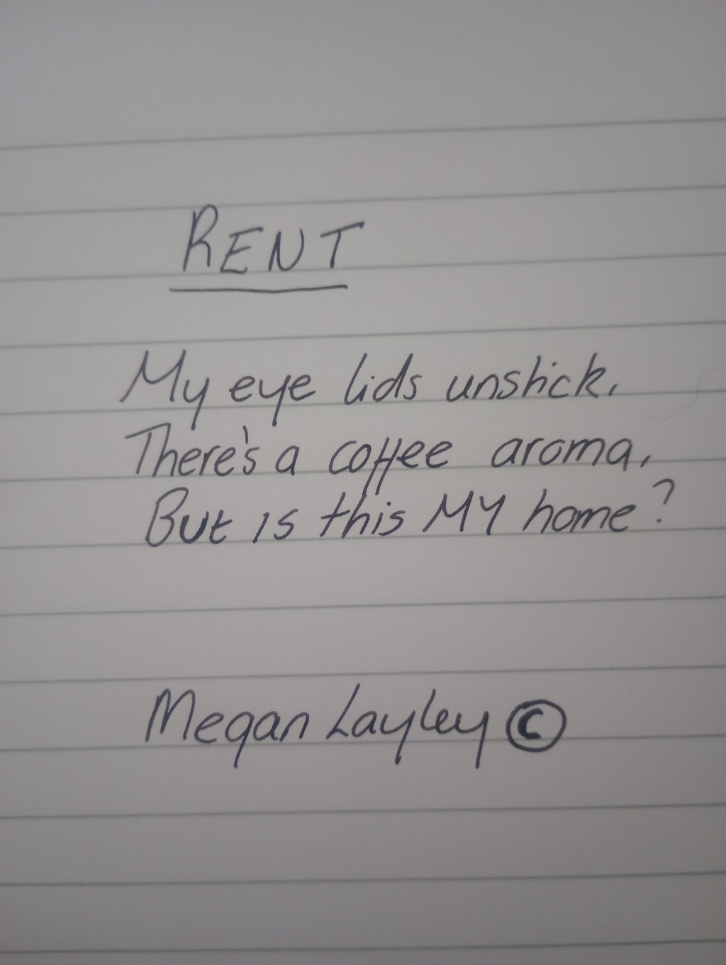 Rent : A Haiku